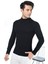 Erkek Siyah Yarım Balıkçı Yaka Slim Fit Kazak 3