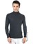 Erkek Füme Yarım Balıkçı Yaka Slim Fit Kazak 1
