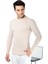 Erkek Bej Yarım Balıkçı Yaka Slim Fit Kazak 2