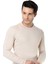Erkek Bej Yarım Balıkçı Yaka Slim Fit Kazak 3