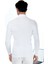 Erkek Beyaz Yarım Balıkçı Yaka Slim Fit Kazak 3
