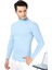 Erkek Bebe Mavisi Yarım Balıkçı Yaka Slim Fit Kazak 1