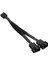 SLX-F201 2to1 2*male 4pin+1*female 4pin 10CM Örgülü 240MM Cpu Fan Birleştirme Kablosu 2