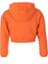 Kız Çocuk Turuncu Renk Crop Sweatshirt Pantolon Takım 4