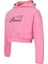 Brz Kids Kız Çocuk Pembe Crop Sweatshirt Pantolon Takım 3