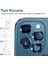 Iphone 14 Pro Max Kamera Koruyucu Lens Mercek Metal Çerçeveli 3lü Set Mavi Blue 4
