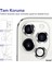 Iphone 14 Pro Kamera Koruyucu Lens Mercek Metal Çerçeveli 3lü Set Gümüş Gri Silver 4