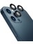 Iphone 14 Pro Kamera Koruyucu Lens Mercek Metal Çerçeveli 3lü Set Siyah Black 2