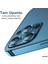 Iphone 14 Pro Kamera Koruyucu Lens Mercek Metal Çerçeveli 3lü Set Mavi Blue 5