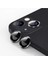 Iphone 14 Kamera Koruyucu Lens Mercek Metal Çerçeveli 2li Set Siyah Black 4