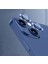 Iphone 14 Kamera Koruyucu Lens Mercek Metal Çerçeveli 2li Set Mavi Blue 2