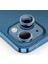 Iphone 14 Kamera Koruyucu Lens Mercek Metal Çerçeveli 2li Set Mavi Blue 3