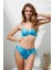 Crown Taşlı Kaplı Straplez Bikini Takım 221251 Aquamarin 3