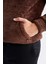 Regular Fit Kapüşonlu Baskılı Pelüş Sweatshirt Y5556AZ22WN 5