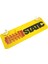 Static Kırmızı Siyah Yazılı Sarı Dekor Plaka Vantuzlu Cam Süsü 22X7.5CM 1