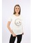 Baskılı Bisiklet Yaka Kısa Kollu T-Shirt 3
