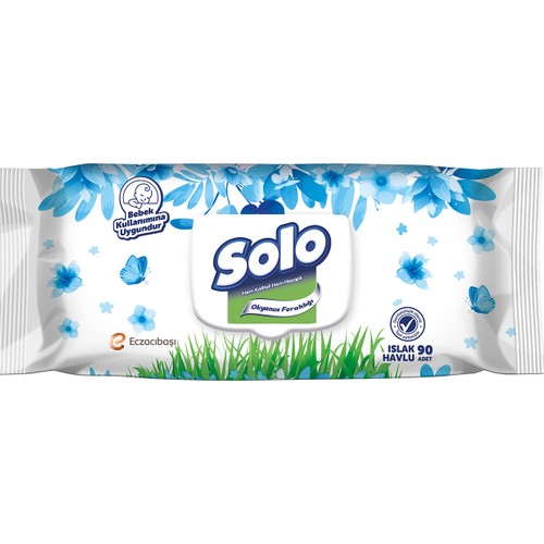 Solo Okyanus Ferahlığı Islak Havlu Mendil 90'lı