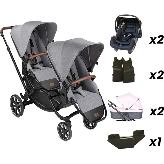 Abc Design Zoom Tin Full Set (Jixy Black, Portbebe Rose) Fiyatı