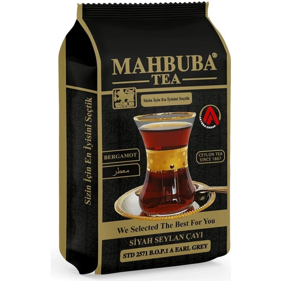 Mahbuba Tea STD 2571 Earl Grey Bergamot Aromalı İthal Seylan Sri Lanka Ceylon Kaçak Siyah Yaprak Çayı 200gr