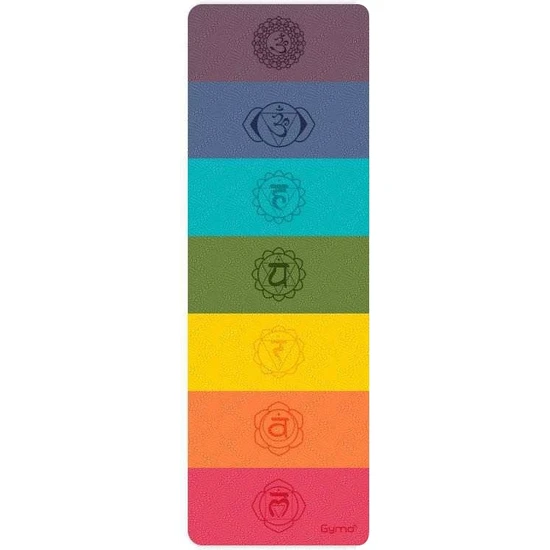 Gymo Ekolojik 6mm Tpe Yoga Matı Pilates Minderi Rainbow