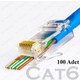 BK Teknoloji Ez RJ45 Cat6 Yeni Nesil Delikli Jack Konnektör 100 Adet