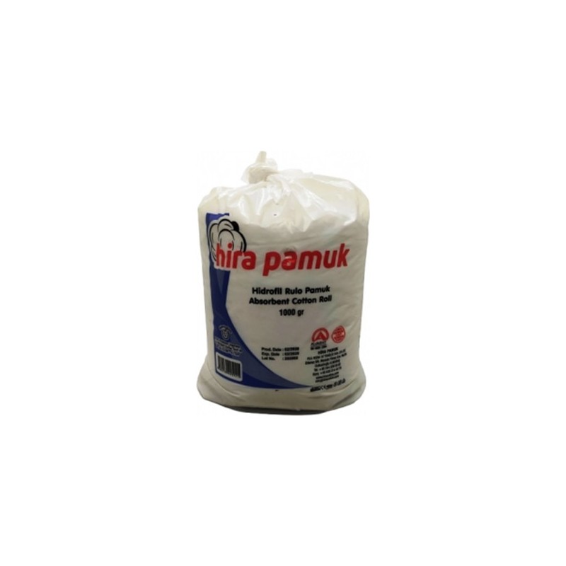 Hira Hidrofil Pamuk - Yüksek Emicilik ve Hijyenik Kullanım, 1 kg (3 Paket) - Tüm Cilt Tipleri için, Hassas Ciltle Uyumlu