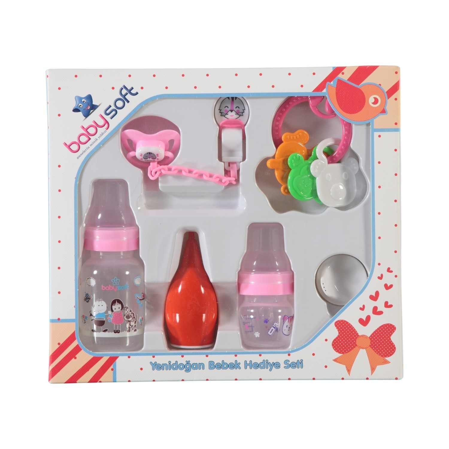 Baby Soft 6�lı Yenidoğan Bebek Hediye Seti Pembe Fiyatı