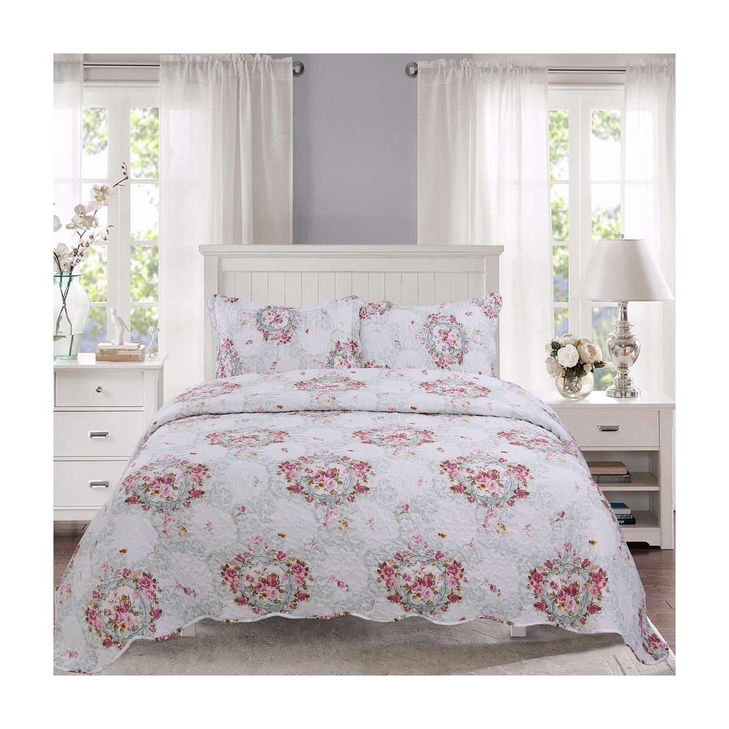 Golden Class Micro Cotton Yatak Örtüsü Çelenk Turkuaz Fiyatı