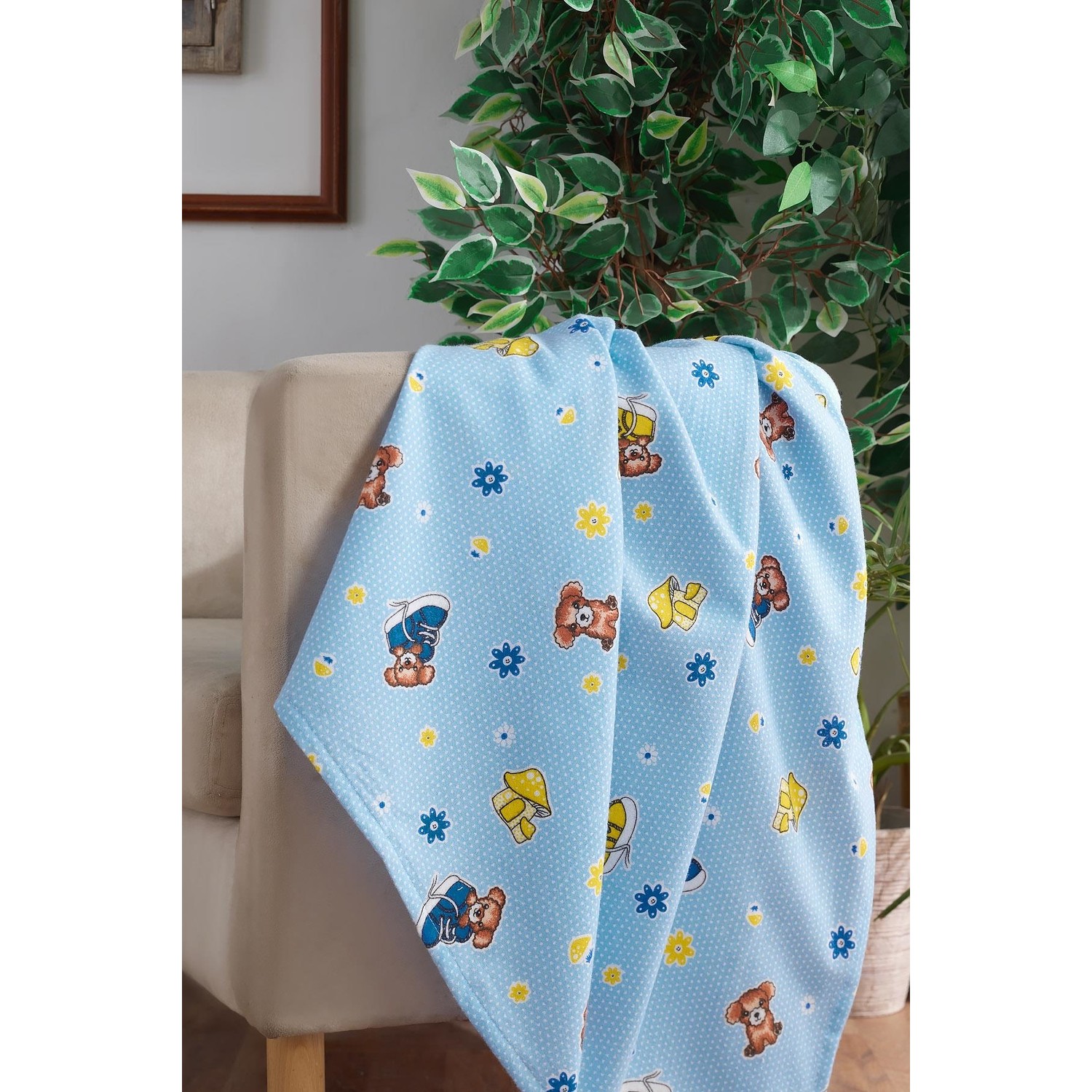 Lady Moda 100 Pamuklu Bebek Battaniyesi Blue Bear Fiyatı Lady Moda 100 Pamuklu Bebek Battaniyesi Blue Bear Fiyatı