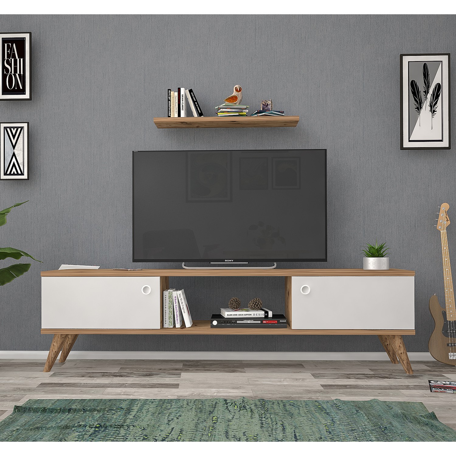 Mbes Mobilya Eda AtlantikBeyaz 140 cm Tv Ünitesi Fiyatı