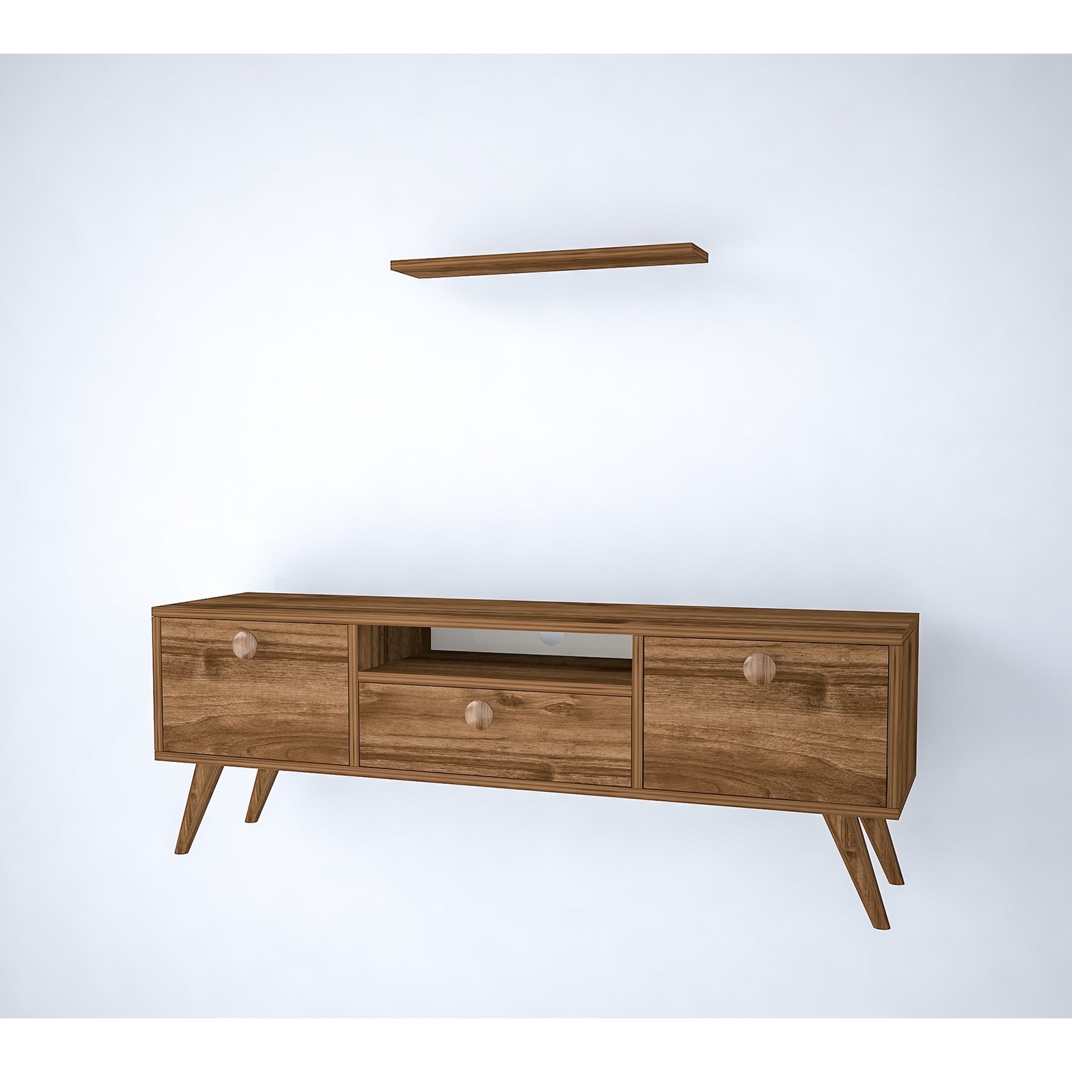 Mbes Mobilya Senta Haliç Ceviz 140 cm Tv Ünitesi Fiyatı