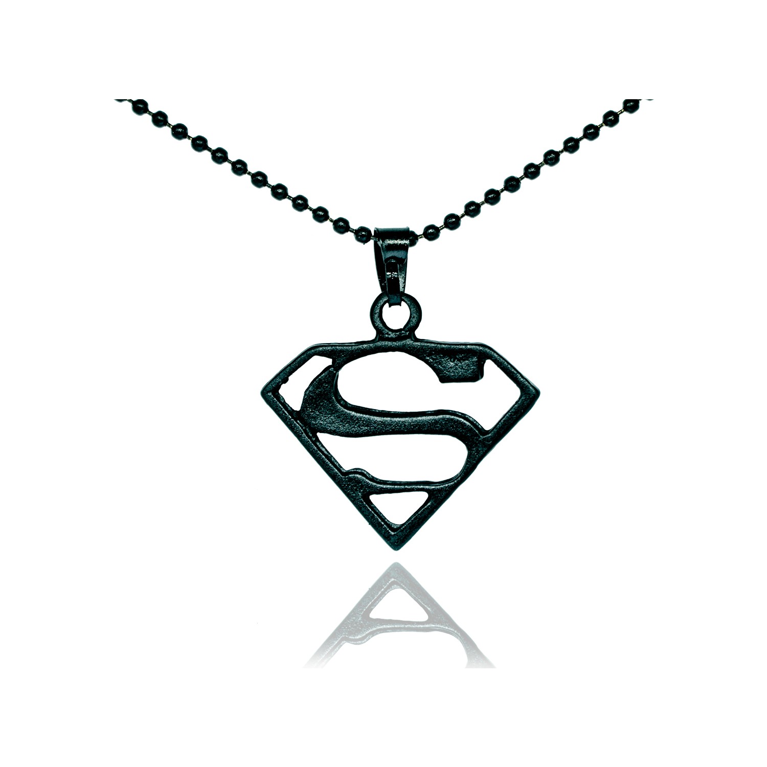 King Accessories Gümüş Renk Çelik Zincirli Süperman Erkek Fiyatı