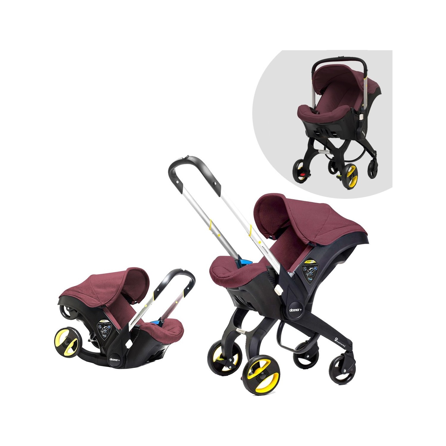 Doona Bebek Arabası &amp; Oto Koltuğu Bordo Fiyatı