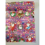 Event Party Store Yılbaşı Hediye Kağıt Noel Baba Pembe