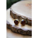 Stoneage Jewellery Akik Doğal Taş El Yapımı Bayan Küpe