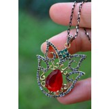 Stoneage Jewellery Kök Yakut Otantik Bayan Kolye