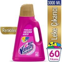 Vanish Kosla Oxi Action Gold Sıvı Leke Çıkarıcı 3000 ml Renkliler İçin