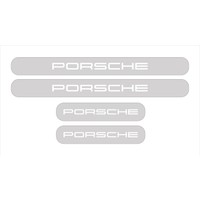Ömr Dizayn Hediye Porsche Krom Pleksi 4'Lü Kapı Eşiği Aksesuar
