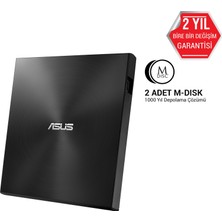 Asus ZenDrive U7M 1000 Yıl M-Disc, USB 2.0 destekli Harici DVD Yazıcı (SDRW-08U7M-U) Siyah