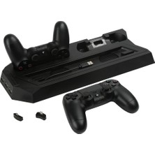 Powerstar Ps4 Slim Çift Fanlı Dikey Soğutucu Ve Kol Şarj Edici Yh22