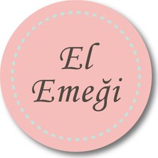 Cici El Emeği Sticker Etiket Duvar Süsü 3 x 3 cm 20li