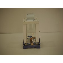 Işıklar Ahşap Marin Fener Mumluk Şamdan Deniz Temalı