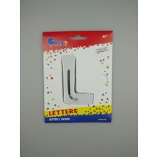 Event Party Store Folyo Balon L Harf Gümüş 102 cm