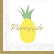 Event Party Store Altın Ananas Peçete 20'li