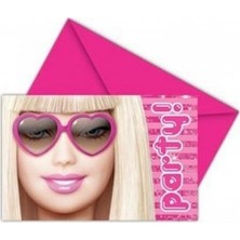 Event Party Store Barbie Fabulous Davetiye Set 6'lı