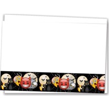 Event Party Store Emoji Korku Masa Örtüsü 120X180
