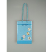 Event Party Store Karton Çanta Mavi Bebekli 11 cm x 17 cm