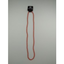 Event Party Store Parti Kolye Boncuk 80 cm Kırmızı Metalik