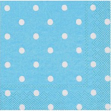 Event Party Store Peçete Puanlı Mavi 20'li