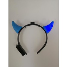 Event Party Store Taç Boynuz Led Mavi